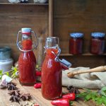 Homemade sweet chilli sauce