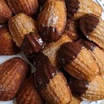 Honey and chocolate madeleines