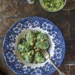 Nettle gnocchi with wild garlic pesto