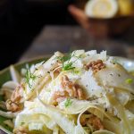 Fennel pear and parmesan with toasted walnuts